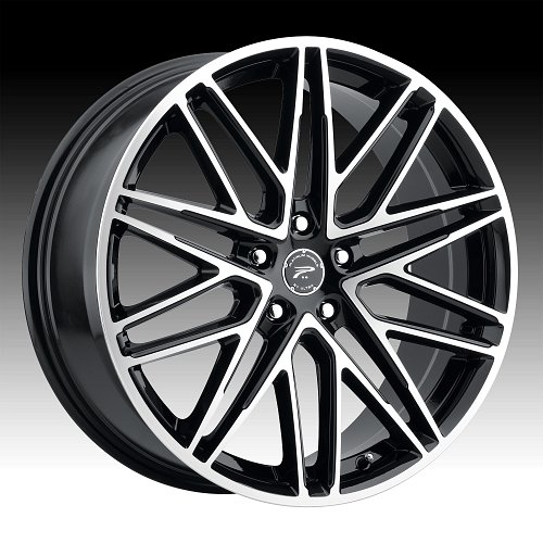 Platinum 460U Atonement Machined Gloss Black Custom Wheels Rims 1